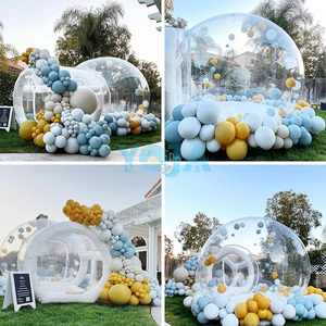 Château gonflable commercial blanc avec maison à bulles pour événements et <span class=keywords><strong>jeux</strong></span> de château gonflable - Product Image 2