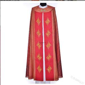 Impreso Iglesia Medieval chal Iglesia Católica capa religiosa para hombre sacerdote monje capas Halloween carnaval fiesta Cosplay disfraz - Product Image 1