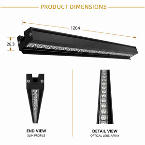 24V LED Linear <strong>Wall</strong> Washer <strong>Light</strong> Surface Mounted Aluminum <strong>Wall</strong> Washing Lamp For Commercial Building Decoration Showroom - Product Image 2