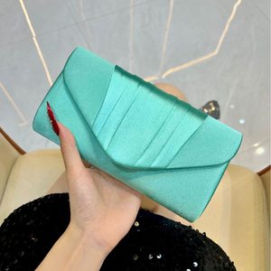 Nouveauté : Sac à chaîne plissé minimaliste, chic et sophistiqué, style européen, sac bandoulière et pochette pour femmes - Product Image 1