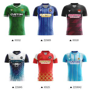 Maillot de Football Sublimé Personnalisé pour Adultes, T-shirts de Sport en Polyester pour Entraînement de Soccer, Tenues Uniformes pour Hommes WOX345 - Product Image 3
