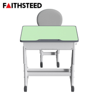 Chaise de bureau pour étudiants conçue de manière ergonomique et respectueuse de l'environnement avec réglage flexible de la hauteur pour une meilleure expérience d'apprentissage