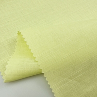Tissu en coton biologique et lin, mélange de lyocell tissé pour vêtements