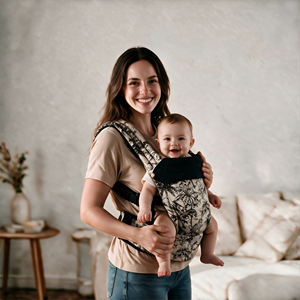 <span class=keywords><strong>Porte</strong></span>-bébé de luxe ergonomique certifié CPC CE en lin de qualité supérieure, haute capacité de charge, pour bébés de 0 à 3 ans, pliable et facile à ranger - Product Image 2