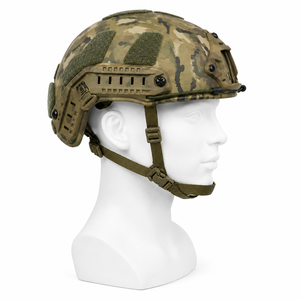 Casco Táctico de Corte Alto UHMWPE y Aramida FAST (Nivel IIIA) – Patrón de Camuflaje – Apto para Uso en Exteriores, CS y Seguridad - Product Image 1