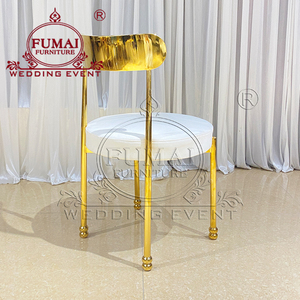 Salón de banquetes Marco de acero inoxidable Sillas DE BODA Eventos Lujo - Product Image 2