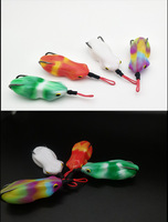Haute qualité 5.5cm 13.5g Topwater flottant leurre de pêche coloré Silicone grenouille bionique doux appât poisson tête de serpent pour rivière lac