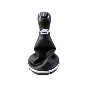 Pommeau de levier de vitesse en cuir, 5 vitesses, ergonomique, pour Skoda Fabia MK2, tête de levier de vitesse manuelle - Product Image 2
