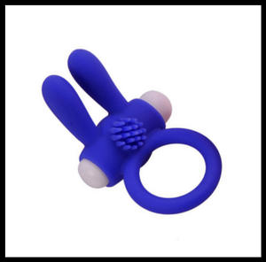 Anillo de pene de conejo de silicona para hombre, Juguetes sexuales, vibrador, anillos para pene, estimulador del clítoris para agrandar el retraso, Vagina para Adultos 18 + Sex Shop - Product Image 4