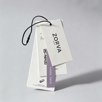 Étiquettes de vêtements de luxe personnalisées 700 g/m² avec logo en relief, 3 étiquettes volantes en papier pour vêtements, étiquettes de prix avec ficelles