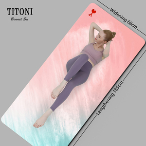 <span class=keywords><strong>TITONI</strong></span> 100% écologique tout matériau naturel Extra Large tapis d'entraînement exercice livraison directe tapis de Yoga personnalisés avec sangle - Product Image 2