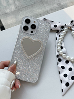 Étui de téléphone personnalisé brillant à paillettes pour iPhone 14 13 12 11 Pro Max X XR XS étui de téléphone portable couverture arrière Fundas