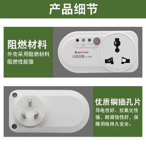 Interrupteur intelligent pour prise domestique Boyin Fan Remote Control B-198S - Product Image 4