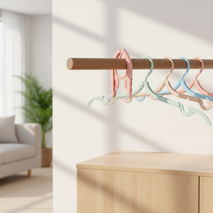 <span class=keywords><strong>Cintres</strong></span> à linge pliables écologiques <span class=keywords><strong>en</strong></span> plastique, crochets et rails multifonctionnels, vente <span class=keywords><strong>en</strong></span> <span class=keywords><strong>gros</strong></span> à bas prix - Product Image 1
