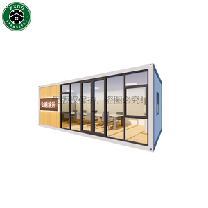 Edificio de oficinas modular expandible con grandes ventanas de piso a techo para recepción comercial y espacio para reuniones de personal. - Product Image 1