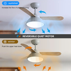 Nhà Sản Xuất Chuyên Nghiệp Hiện Đại Dc Mute Quạt Trần Với Đèn Chùm Ánh Sáng - Product Image 3