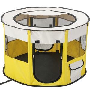 Portable octogone extérieur chien exercice <span class=keywords><strong>Cage</strong></span> intérieur parc chiot chenil avec tente pliante clôture pour animaux de compagnie et accessoires pour chats et animaux de compagnie - Product Image 6