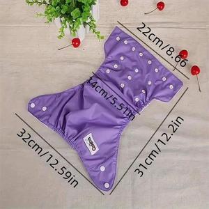 <span class=keywords><strong>Couche</strong></span> <span class=keywords><strong>Lavable</strong></span> Réglable et Réutilisable pour Bébés Filles et Garçons, Pantalon Urinaire Imperméable - Product Image 6