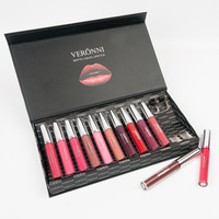 Emballage de boîte de kit de rouge à lèvres liquide de gommage à rabat magnétique de produit de Pr vide de logo personnalisé pour Lipgloss Lipgloss