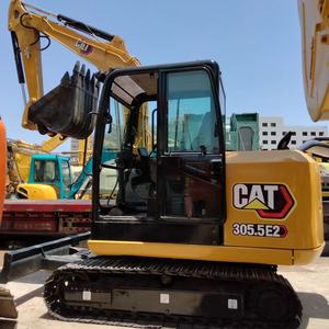 Mini-excavatrice sur chenilles hydraulique d'occasion Caterpillar Cat305.5E2 avec boîte de vitesses et moteur pour moteur C2.4 - Product Image 1