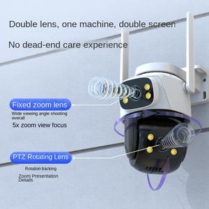 Câmera sem fio <span class=keywords><strong>CCTV</strong></span> HD Home Wireless Surveillance <span class=keywords><strong>Camera</strong></span> Binocular com CMOS Sensor Nuvem Dados Armazenamento Opção Smart <span class=keywords><strong>Camera</strong></span> Wifi - Product Image 2