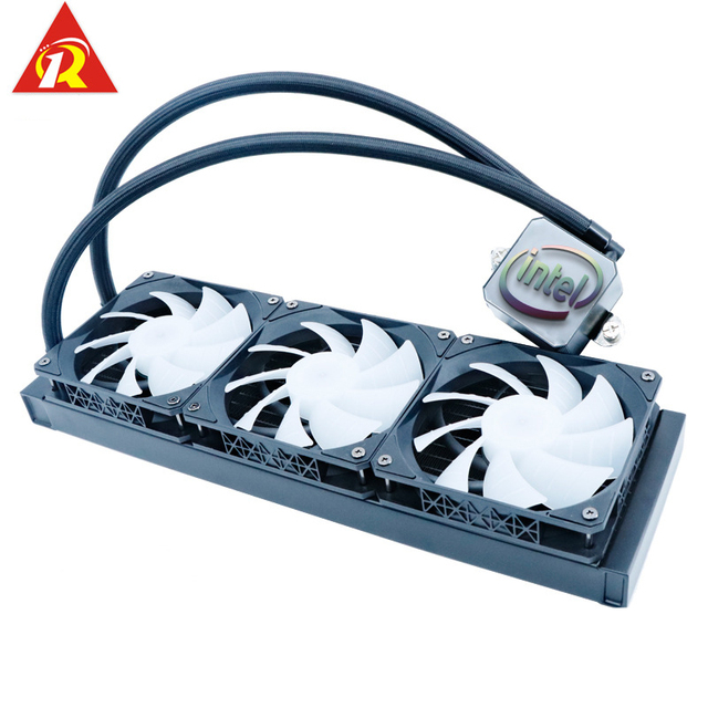 Factory Custom 4 Copper PC Computer DC 12V Antioxidant Sleeve 3W 4 Years Heat Pipes 360mm Cooler Fan Gaming CPU Computer Case