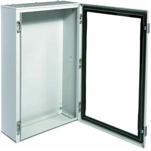 FL171A Personalizzabile con armadio in acciaio Hagers da parete con porta trasparente H800 W500 D200 Orion Plus - Product Image 1