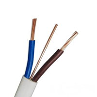 BS 6004 450/750V Kupfer-PVC-Elektrokabel 2,5mm mit 1,5mm Erdungskabel in Grau, Flachkabel