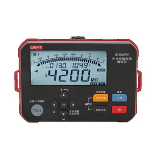 ยูนิ-ที ยูที 503 พีวีเครื่องทดสอบความต้านทานฉนวนไฟฟ้า แรงดันไฟฟ้า 1000v กระแสสลับ 600v 4000m พร้อมระบบแจ้งเตือนสูง - Product Image 1
