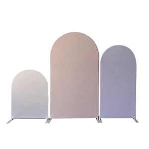 Backdrop Stand Backdrop Stand Wedding Curved Aluminum Pipe Tension Fabric Custom Backdrop Stand For Party Event Weddings