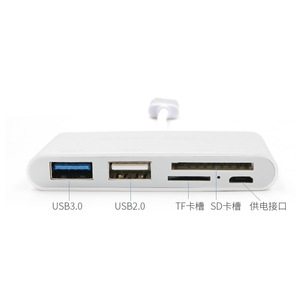USB-<b>C</b> OTG 3.0 Combo Hub With MicroSD SD Card Reader Aluminum Alloy <b>Type</b> <b>C</b> <b>Adapter</b> For Phone And Computer - Product Image 3