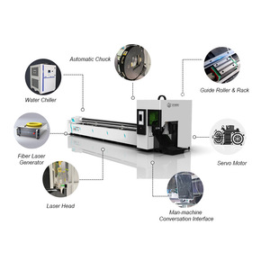 Customized High Two Chuck Automatic Fiber Laser Tube Cutting Machine Price for Cut Metal Ss Fiber Laser Cutter - Product Image 6