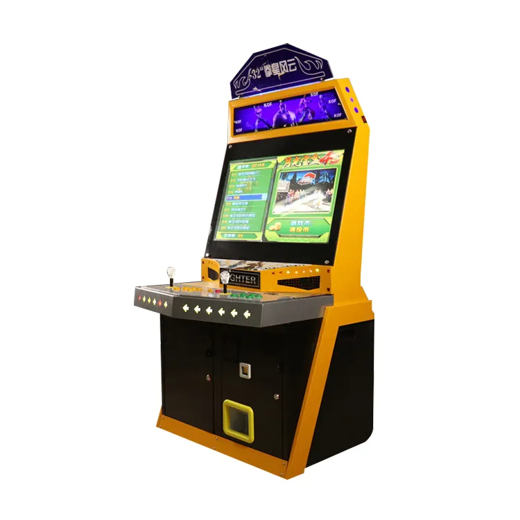 Dövüş oyunu Arcade Video oyunu konsol para makinesi çift büyük oyun konsolu Mini Arcade 2 kişi 110V/220V