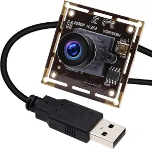 ELP USB 카메라 모듈 낮은 조명 1080P H.264 IMX323 미니 웹캠 모듈 마이크 2.1mm 광각 렌즈 로봇 ATM