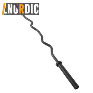 <span class=keywords><strong>Barra</strong></span> de mancuerna para rizos, para placas de peso de 2 pulgadas, para levantamiento de pesas, de 47 ", 2 collares de resorte incluidos - Product Image 2