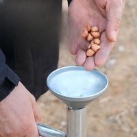 Semoir manuel multifonctionnel agricole en acier inoxydable pour maïs et soja, avec fonction de fertilisation et de repiquage