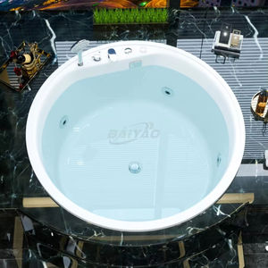 Baignoire en acrylique Jacuzy au design moderne Spa de massage à remous encastré de forme ronde JaKuzzier intégré pour 1 à 2 personnes - Product Image 2