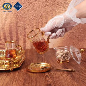 Set da 13 Pezzi JH Glass <span class=keywords><strong>Serie</strong></span> Grande per Tè Turco, Fatto a Mano con 1 Teiera + 6 Piattini + 6 Tazze da 100ML, Confezione Regalo - Product Image 6