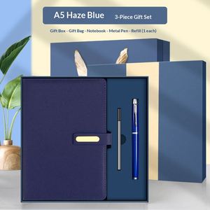 High-grade PU Leather UV Printed Custom Color Notebook Customized Logo Exquisite Handmade <b>Gift</b> Box Corporate Business - Product Image 1