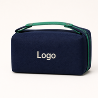 Trousse de Toilette Moderne en Toile Écologique avec Fermeture Éclair, Capacité Moyenne, Imperméable, pour Femmes, Voyage - Personnalisation en Gros du Logo