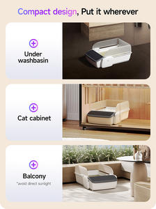 Menor preço APP Controle Inteligente Caixa de Lixo Auto Limpeza Inteligente para Gatos Caixa Automática <span class=keywords><strong>Litter</strong></span> WC Gato LOGOTIPO Personalizado - Product Image 5