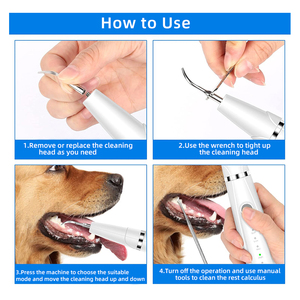 Irrigatore Orale Rimuovi Calcoli Tonsillari Pulitore Dentale Rimuovi Placca a Ultrasuoni per Cani - Product Image 4