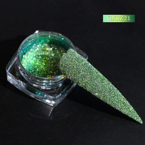 مسحوق لامع عاكس بتأثير الماس، غبار ناعم لامع لتزيين الأظافر، صبغة طلاء غير عضوية - Product Image 2