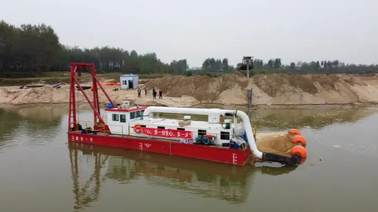 Jet Suction Dredger with Long Discharge Distance Pumping Sand Customized Provided High Quality ISO9001 CN SHN Diesel OCEAN 100