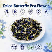 Thé de fleurs de pois papillon bleu séchées 100% naturelles - Thé santé en sachets en vrac