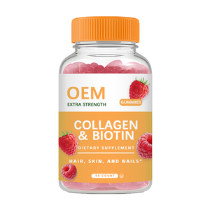 Suplemento de Gomitas Vitamínicas Biotina de Colágeno con Sabor Natural para Cabello, Piel, Uñas, Cuidado DE LA Salud, Suplementos Antioxidantes OEM - Product Image 1