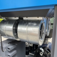 Compresseur d'air à aimant permanent stationnaire à haute efficacité ZAKF ZAY-100 75KW 12CBM à conversion de fréquence, moteur refroidi à faible bruit