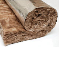 Rouleaux d'isolation thermique sous-plancher en laine de verre écologique marron pour la vente en gros