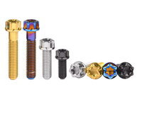 En Stock quantité minimale de commande bas M5 M6 Torx boulons en titane moto pour motos pneu de roue de voiture