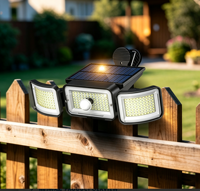 Focos Solares Integrados de Jardín con Múltiples Cabezales LED Estilo Clip 218/270/348